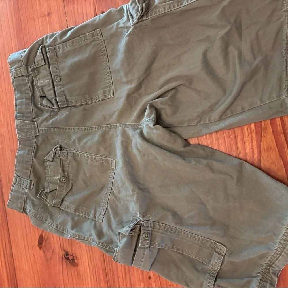 Faded Glory Boys 16 Olive Green Cargo Shorts